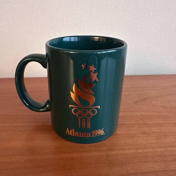 Green mug - 1996 Atlanta Olympic Games FREE SHIPPING. - Picture 2 of 5